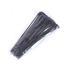 (แพ็คX100)เคเบิ้ลไทร์สีดำ8"